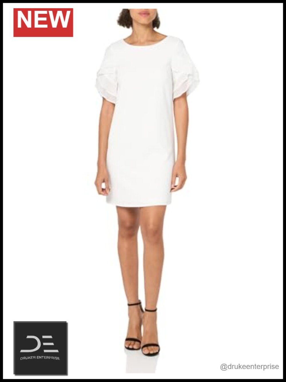 A-Line Jewel Neck Chiffon Sleeve Formal Dress